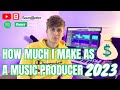 How much i make as a freelance music producer in 2023