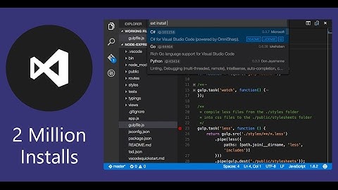 Visual studio for Mac | Microsoft visual studio Code Complete tutorial | eTechniz.com 👍