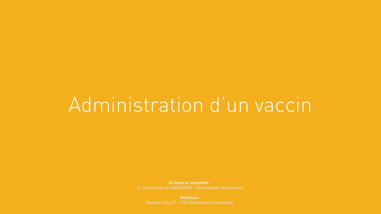 28 - Administration d'un vaccin