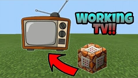 How to make a working Tv in Minecraft pe using commandblock (improve)