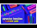 APUNTES CON LUCES LED + haz un apunte conmigo ✰