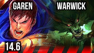 GAREN vs WARWICK (TOP) | 7/1/5, 300+ games | KR Master | 14.6