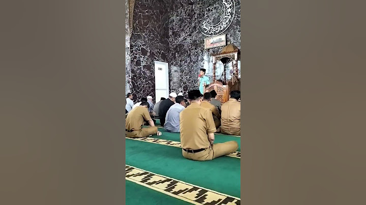kultum (kuliah tujuh menit) bakda sholat dhuhur