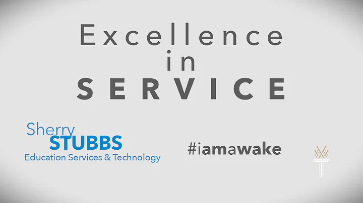 Wake Tech: 2016 Excellence in Service - Sherry Stu...