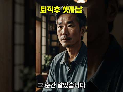 퇴직하고 셋째 날입니다.