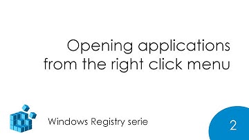 Opening applications from the right click menu (Windows Registry serie) #2