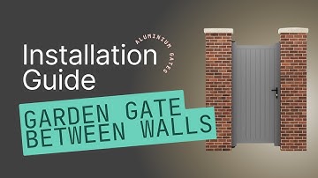 Aluminium Garden Gate - Wall mounted fitting
