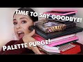 HUGE EYESHADOW PALETTE DECLUTTER!