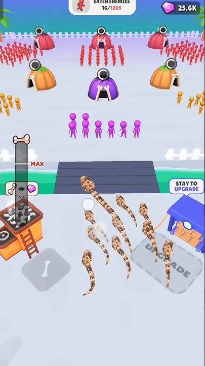 Snake Run Race - 3D Running Game Hunting man's with five snakes #snake ...