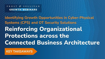 Identifying Growth Opportunities in Cyber-Physical Systems (CPS) and OT Security Solutions