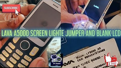 lava mobile Lf.5000 blank LCD solution lcd lighte treak