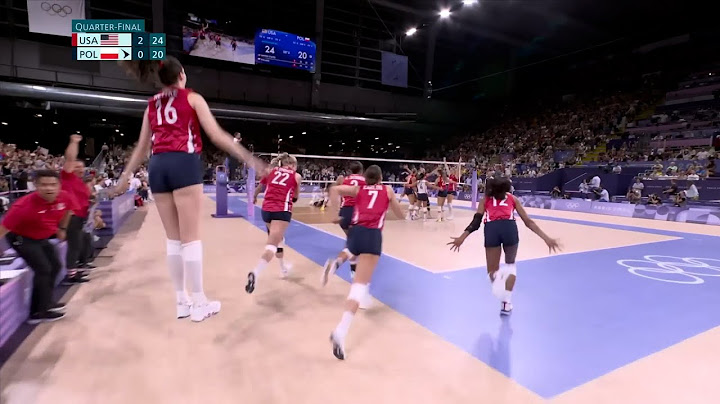 2024 Paris Olympics Women's Volleyball Quarterfinals - USA vs Poland