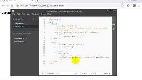 belajar variabel java script dengan bracket