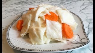 Маринованная Капуста / Pickle Cabbage / Салат из Капусты / Постное Блюдо / Быстрая Закуска Маринованная Капуста / Pickle Cabbage / Салат из Капусты / Постное Блюдо / Быстрая Закуска