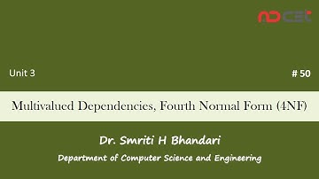 # 50 - Multivalued Dependencies and Fourth Normal Form (4NF)