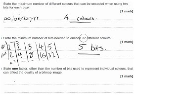 AQA Computer Science 3 3 6 Representing Images Walking Talking Mock