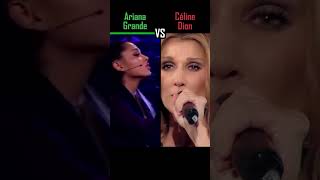 ARIANA GRANDE vs CÉLINE DION - My Heart Will Go On - #shorts #versus #music