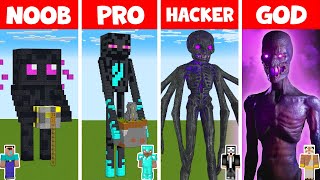 Minecraft NOOB vs PRO vs HACKER vs GOD - ENDERMAN STATUE HOUSE BUILD CHALLENGE by Scorpy 4,473 views 1 month ago 44 minutes