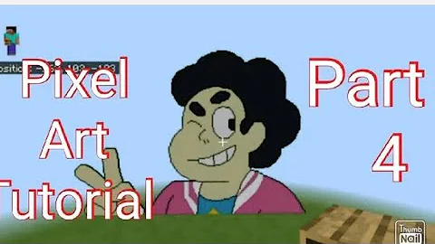 Mincraft pixel art tutorial Steven universe part 4