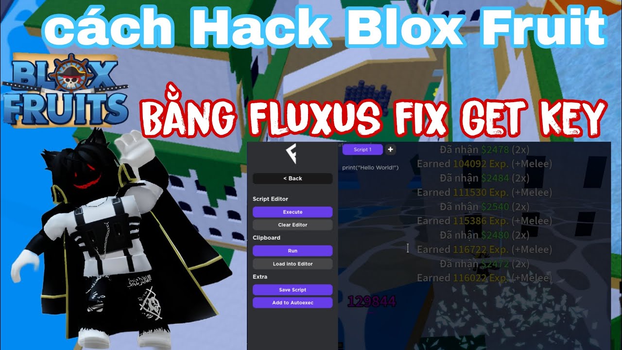 ROBLOX] Getkey Client Fluxus V9 Blox Fruits 18 RACE V4 Cho Điện Thoại Và PC  - BiliBili