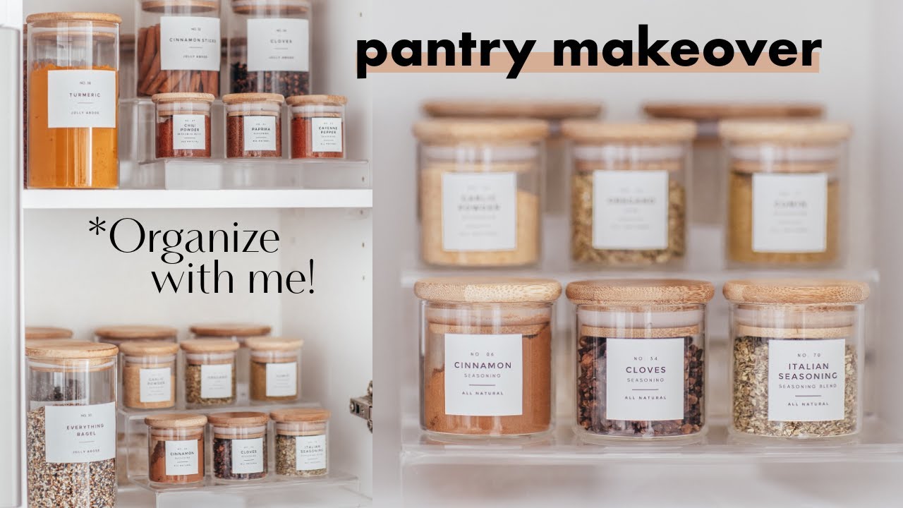 PANTRY ORGANIZATION!, DIY Spice Labels