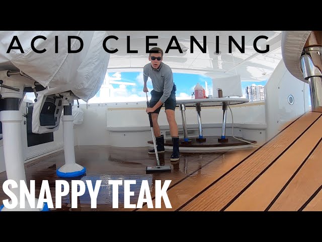 How YACHT crew clean TEAK class=