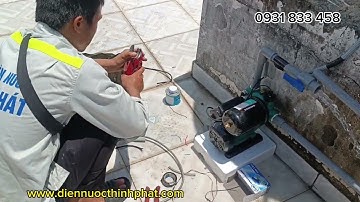 Cách lắp Máy Bơm hút trực tiếp từ đồng hồ nước sạch khi nguồn nước bị yếu !