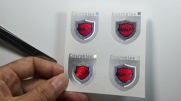 Dot matrix Hologram Sticker, optical line design composed of micro text