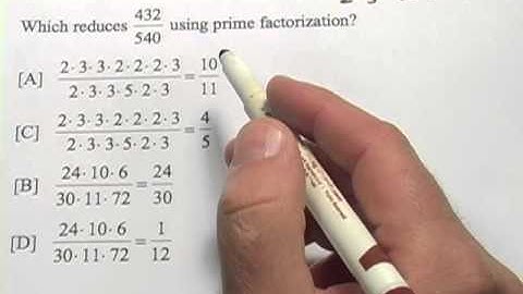 Using Prime Factorization to Reduce Fractions