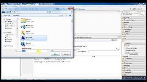 3   Reading from files,tFileInputDelimited, menual schema definition