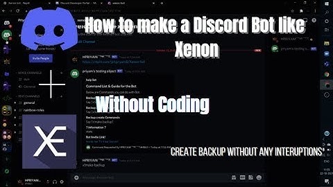How to Make a bot like Xenon #discordbot #xenonbot #freecode #source #freebackup #freeserverbackup