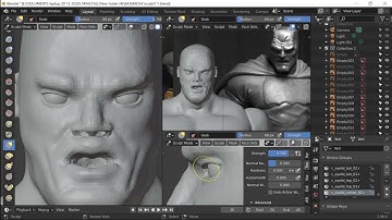 Sculpting Batman and Judge Dredd part one