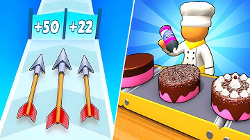 Arrow Run Race VS Cake Ready - All Level Gameplay Android IOS#1