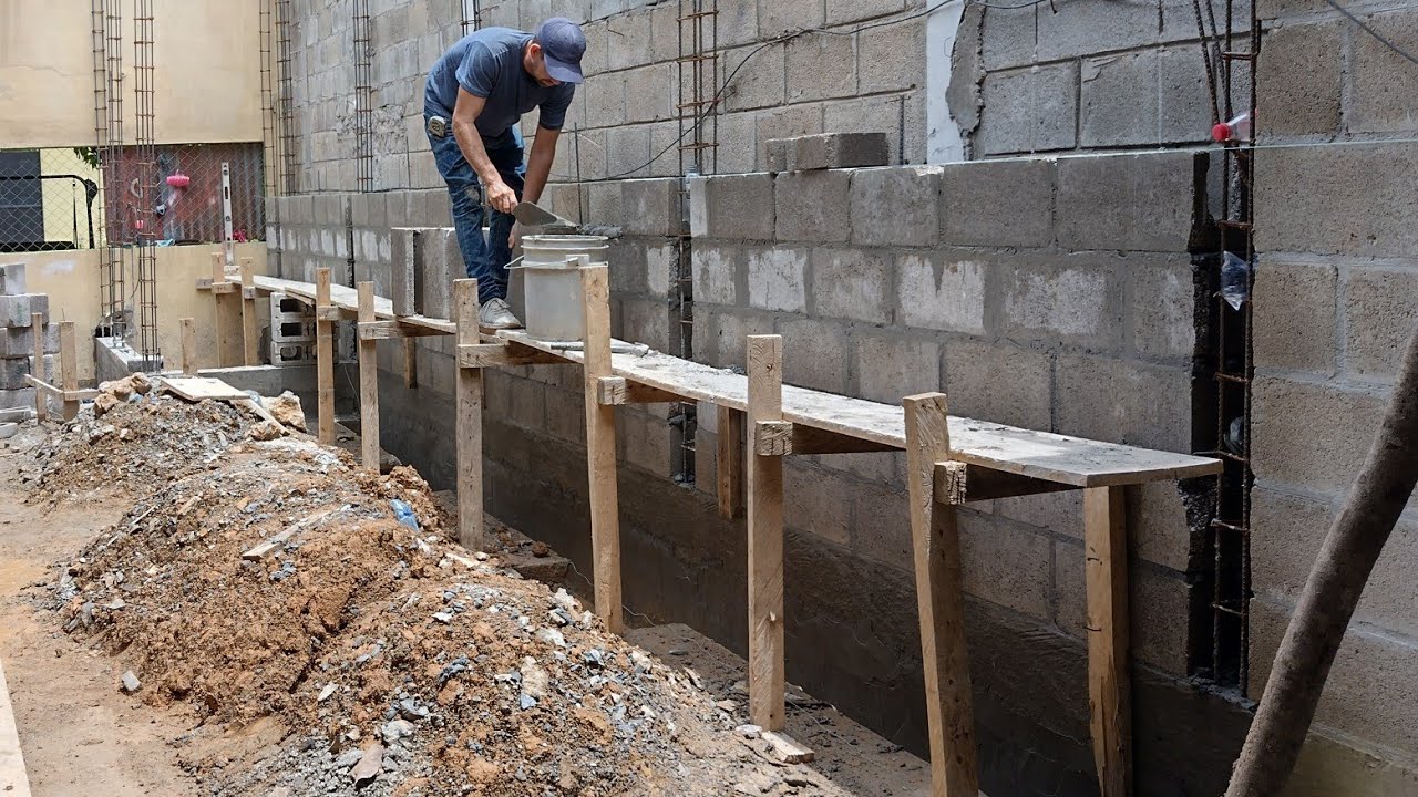 cómo hacer un andamio de madera para pegar block o reparar/ how to make a wooden scaffold YouTube cómo hacer un andamio de madera para pegar block o reparar/ how to make a wooden scaffold YouTube