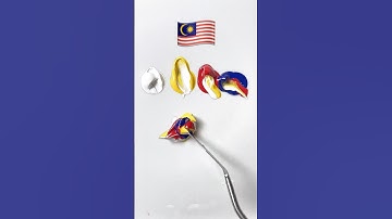 What color do mixed flags make? #colormixing #flagmixing #mixingcolors #satisfying #asmr