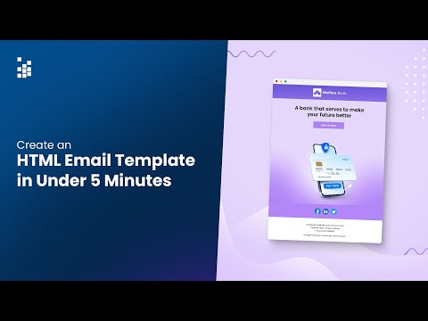 Create an HTML email template with Unlayer in under 5 minutes.
