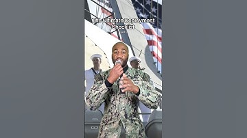 Everything that you need to bring on deployment in the Navy (part 1)