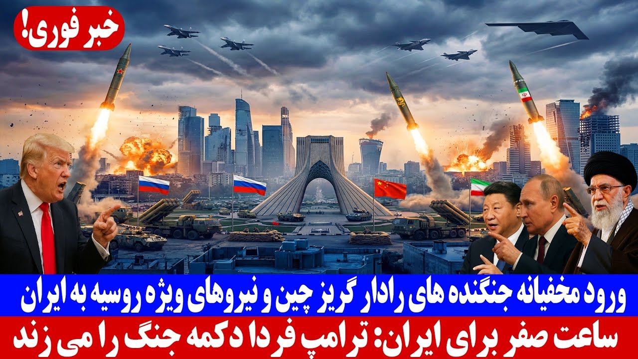 ساعت صفر نزدیک شد؛ ورود مخفیانه جنگنده های رادار گریز چین و نیروهای ویژه روسیه به ایران