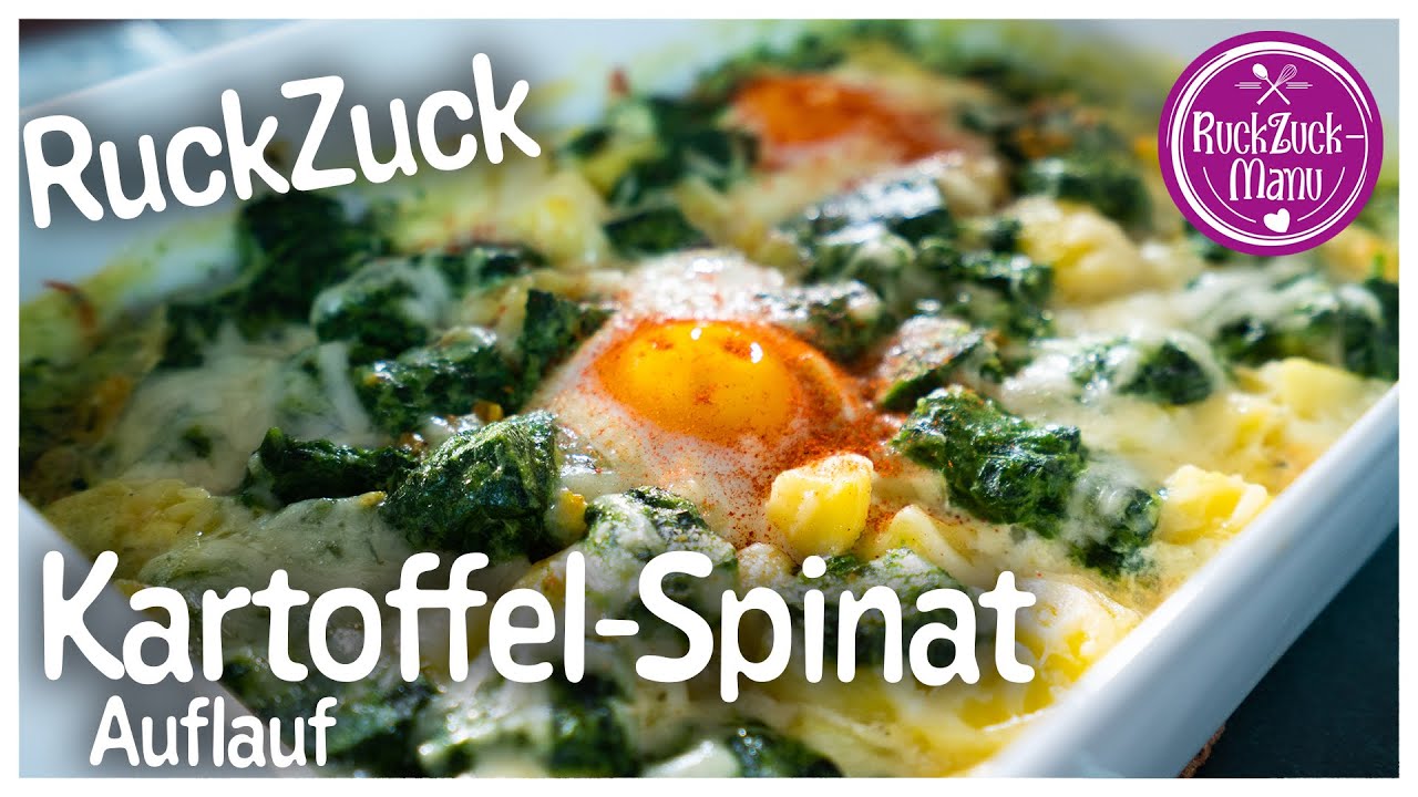 RuckZuck Kartoffel Spinat Auflauf aus dem Thermomix® TM5/TM6