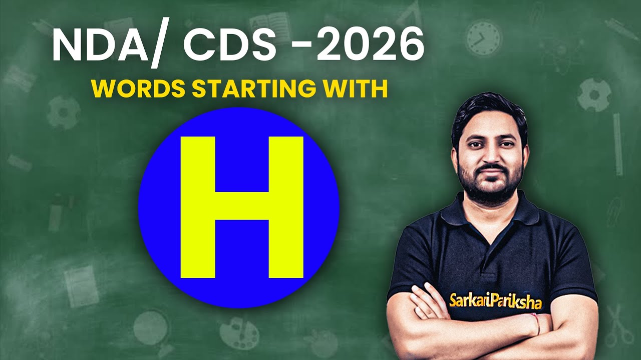 Words Starting with H | English Preparation | Spoken NDA / CDS-  2026 By Malik Sir