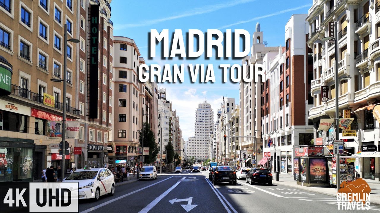 Madrid, Spain - Via Tour [4K] -