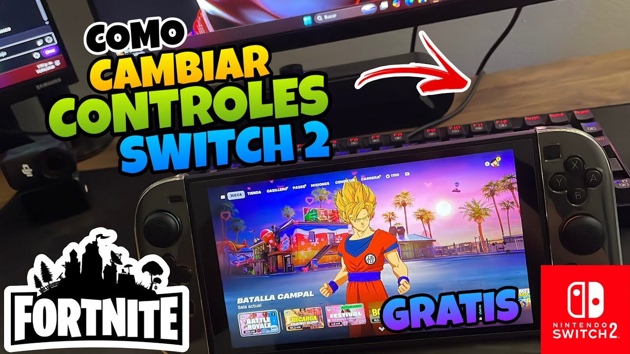 👉 Como CAMBIAR los CONTROLES de FORTNITE en NINTENDO SWITCH 2 - YouTube