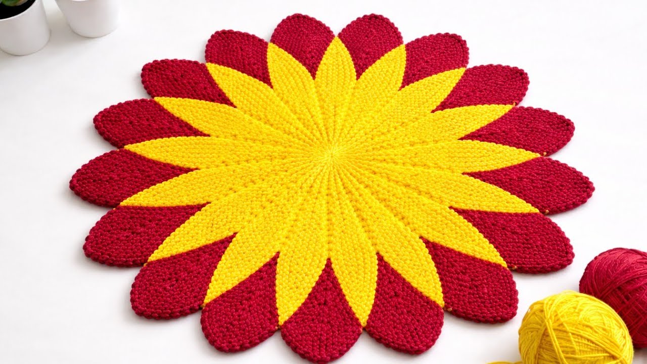 घर बैठे बनाएँ स्टाइलिश वूलन डोरमैट – बिना मशीन ke 🧶✨