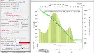 Using Size Distribution tool in Irena package - this is now obsolete Wealth