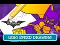 How to draw Batgirl - Come disegnare Batgirl (LEGO DC Comics Speed Drawing)