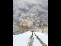 Камчатка вулкан Шивелуч пепел засыпал более 30см слоем