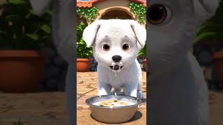 Wait… puppy roti aur doodh itne maze se kyun kha raha tha 😲🐶🥛 #shortvideo #puppy #animation #shorts