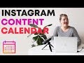 How to create an Instagram content calendar