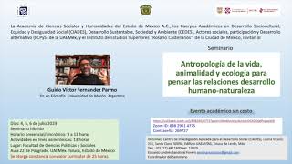 Seminario &quot;Antropología de la vida&quot;, en de la Universidad Autónoma del Estado de México.