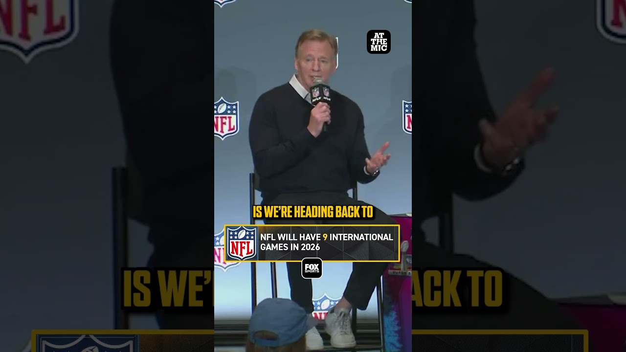 The NFL will host nine international games in 2026 👏 